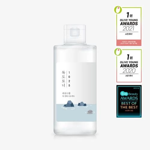 ROUND LAB 1025 Dokdo Toner tonic exfoliant pentru fata - hidratare intensa, echilibrare sebum si curatarea porilor, 200 ml