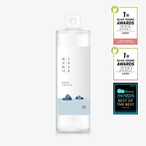 ROUND LAB 1025 Dokdo Toner tonic exfoliant pentru fata - hidratare profunda si curatarea porilor, 500 ml