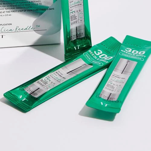 VT COSMETICS 300 Reedle Shot Ser de fata - hidratare si luminozitate, 2ml x 10 buc