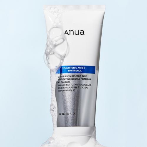 ANUA 8 Hyaluronic Acid Hydrating Gentle Foaming Cleanser Spuma de curatare - hidratare si confort, 150 ml