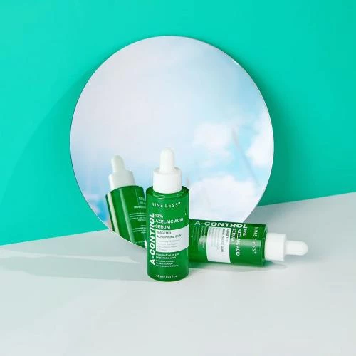 NINE LESS A-Control Ser de fata cu Acid Azelaic 10% - Antipete si Luminozitate Uniforma