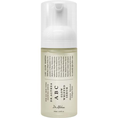 Dr. Althea ABC Glow Whipped Serum, 100 ml - ser de fata formulat cu Vegan Collagen Water si bakuchiol, care contribuie la hidratarea tenului si la metinerea confortului zilnic