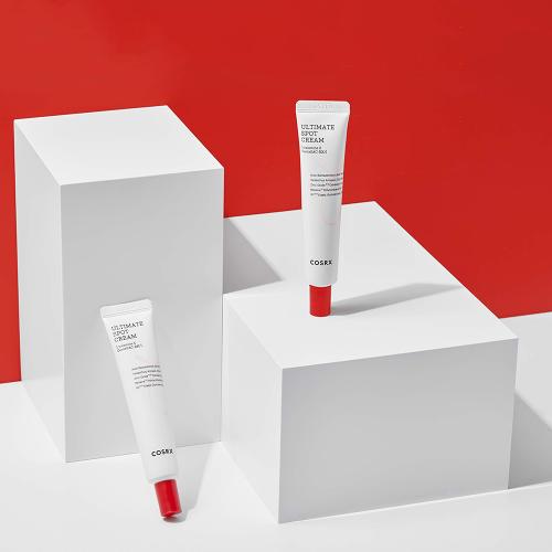COSRX AC Collection Ultimate Spot, 30 gr - crema de fata formulata cu oxid de zinc si calamina, care contribuie la uscarea acneei vizibile peste noapte si la mentinerea echilibrului natural al pH-ului pielii