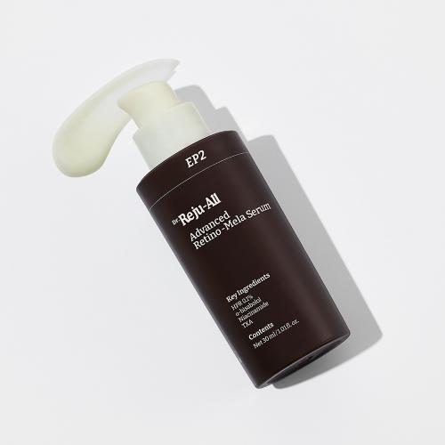 DR.REJU-ALL Advanced Retino-Mela Serum - ser de fata formulat cu Hydroxypinacolone Retinoate (HPR) si niacinamida, care contribuie la imbunatatirea luminozitatii pielii, uniformitatea tonului si textura generala - 30 ml