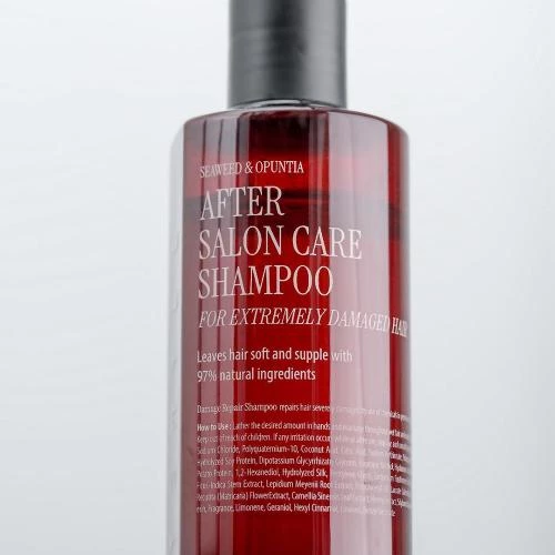 CURLY SHYLL After Salon Care Sampon pentru par deteriorat Nutritiv Intens - Hidratare si Reparare Profunda cu Alge Marine si Acid Hialuronic, 360ml