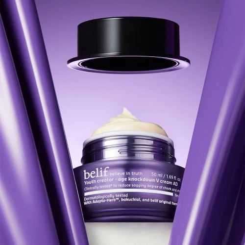 Belif Youth Creator Age Knockdown V Cream AD Cremă de față 50 ml – Cremă anti-îmbătrânire pentru fermitate și hidratare intensă