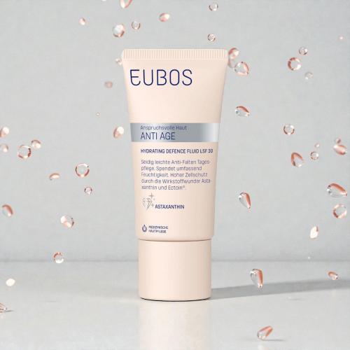 EUBOS Anti Age Hydrating Defence Fluid crema de fata SPF 30 - hidratare si protectie, 50 ml
