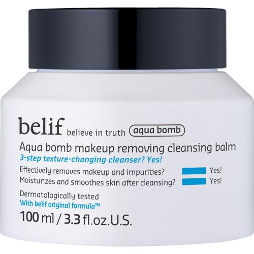 BELIF Aqua Bomb Makeup Removing Balm - balsam de curatare formulat cu vitamina E si extract de afine, care contribuie la mentinerea hidratarii pielii - 100 ml