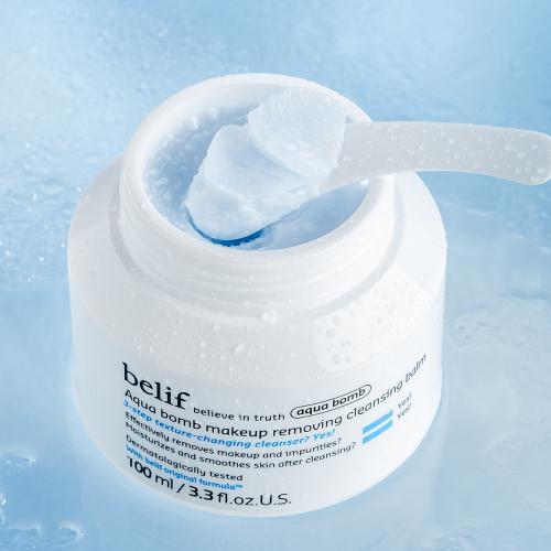 BELIF Aqua Bomb Makeup Removing Balm - balsam de curatare formulat cu vitamina E si extract de afine, care contribuie la mentinerea hidratarii pielii - 100 ml