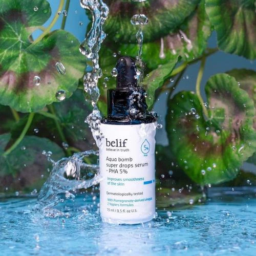 Belif Aqua Bomb Super Drops Serum PHA 5% – Ser exfoliant și hidratant pentru față 15 ml