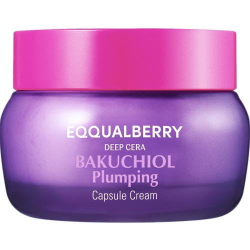 EQQUALBERRY Bakuchiol Plumping Capsule Cream 50 ml - Crema de fata formulata cu bakuchiol si ceramide, care contribuie la imbunatatirea fermitatii pielii si la metinerea hidratarii