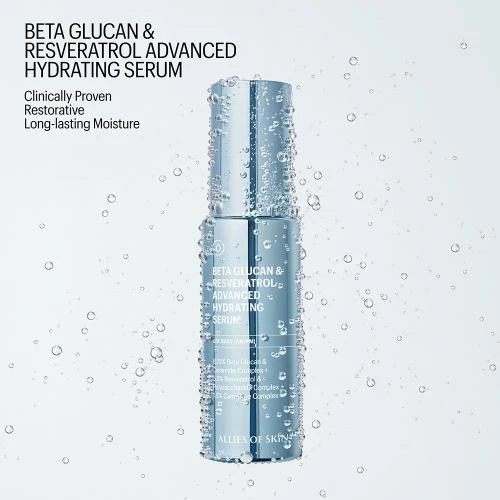 ALLIES OF SKIN Beta Glucan and Resveratrol Adavanced Hydrating ser - hidratare si protectie, 30 ml