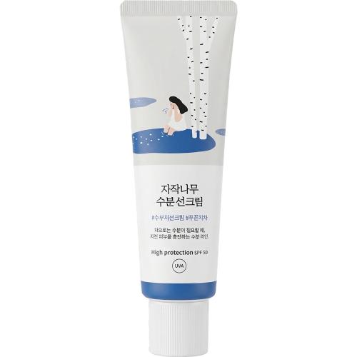 ROUND LAB Birch Juice Sunscreen 50 ml - crema de fata formulata cu seva de mesteacan si acid hialuronic, care contribuie la protectia SPF50 impotriva razelor UVA, UVB, Bluelight si la hidratarea pielii, Daily