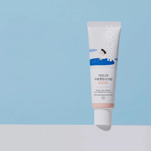 ROUND LAB Birch Moisture Crema de fata SPF 50+ Tone-Up - Hidratare, Protectie UV si Uniformizare Nuanta