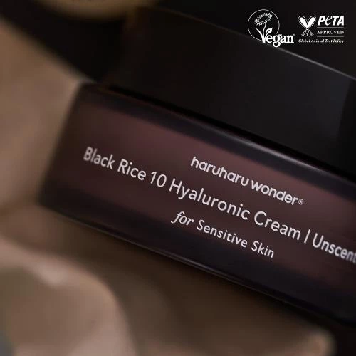 HARUHARU WONDER Black Rice 10 Hyaluronic Cream Unscented crema de fata - hidratare si calmare, 50 ml