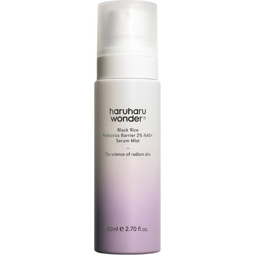 HARUHARU WONDER Black Rice Probiotics Barrier 2% NAD + Serum Mist - mist-serum facial formulat cu 2% NAD+ si probiotice, care contribuie la hidratarea pielii si la mentinerea barierei cutanate - 80 ml
