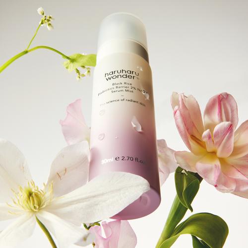 HARUHARU WONDER Black Rice Probiotics Barrier 2% NAD + Serum Mist - mist-serum facial formulat cu 2% NAD+ si probiotice, care contribuie la hidratarea pielii si la mentinerea barierei cutanate - 80 ml