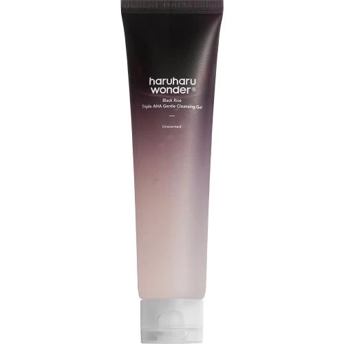 HARUHARU WONDER Black Rice Triple AHA Gentle Cleansing Gel Gel de curatare - exfoliere si luminozitate, 100 ml