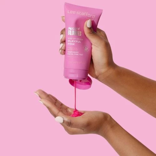 Lee Stafford Bleach Blondes Masca Nuantatoare Roz Pastel - Culoare Temporara si Hidratare Profunda, 150 ml