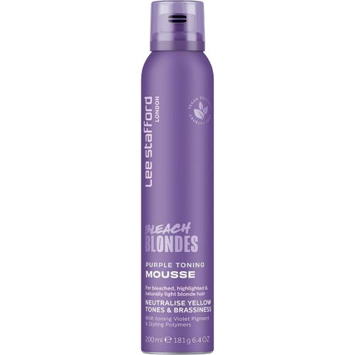 LEE STAFFORD Bleach Blondes Purple Toning Mousse Spuma de par nuantatoare 200 ml