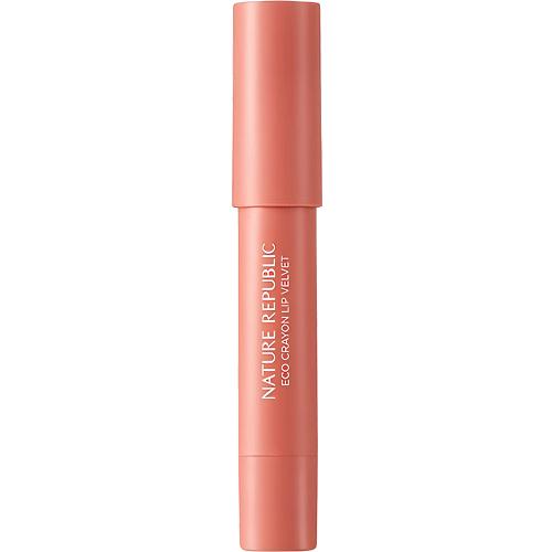 NATURE REPUBLIC By Flower Eco Crayon Lip Velvet 01 Angel Blush Ruj creion