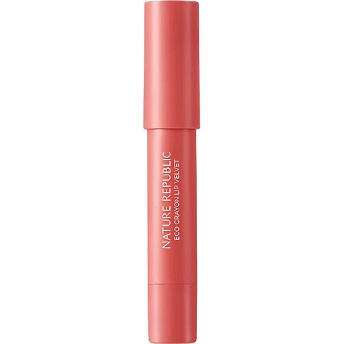 NATURE REPUBLIC By Flower Eco Crayon Lip Velvet 02 Pink Breeze Ruj creion