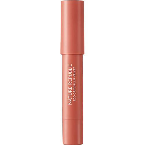 NATURE REPUBLIC By Flower Eco Crayon Lip Velvet 05 Darjeeling Latte Ruj creion