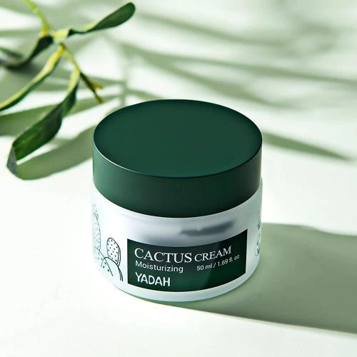 YADAH Cactus Cream Crema hidratanta pentru fata - Hidratare intensa si calmare cu extract de cactus si pantenol, 50 ml