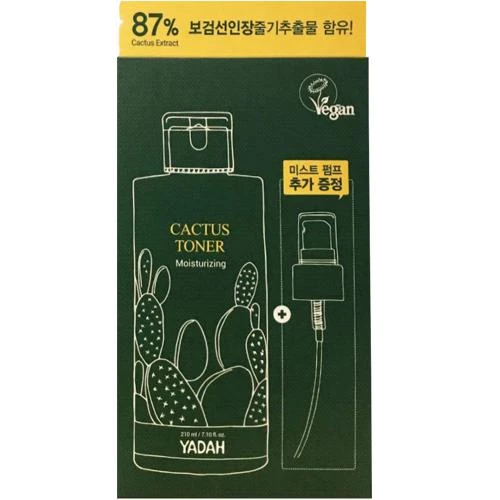 YADAH Cactus Essence Toner tonic de fata - hidratare intensa si calmare cu extract de cactus, 210 ml