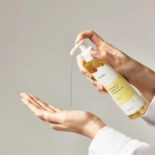 IUNIK Calendula Complete Ulei de Curatare cu Extract de Calendula - Demachiant Hidratant pentru Curatare Profunda si Calmarea Tenului, 200 ml
