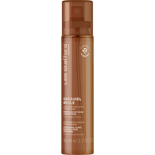 LEE STAFFORD Caramel Brule Hair Perfume Mist, 80 ml - mist pentru par formulat cu extract de floarea-soarelui, care contribuie la improspatarea parului si la reducerea efectului de electrizare