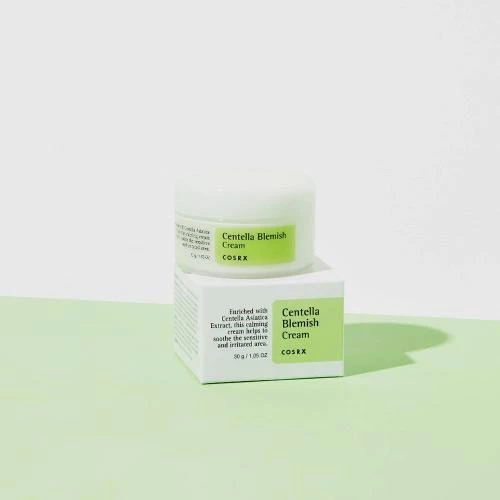 COSRX Centella Blemish Crema Calmanta pentru Fata - Anti-acnee si Reducerea Petelor Rosii, 30 ml