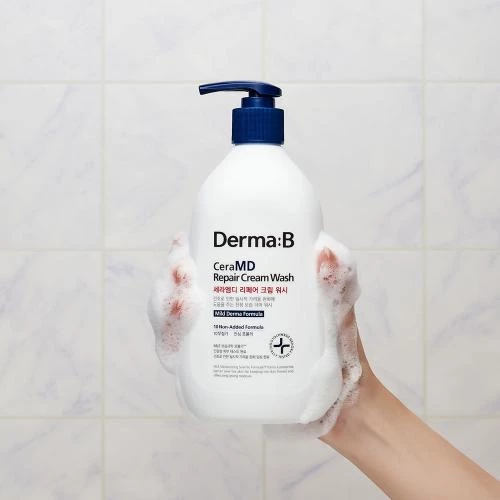 CeraMD Repair Cream Wash Crema de curatare pentru corp 400 ml