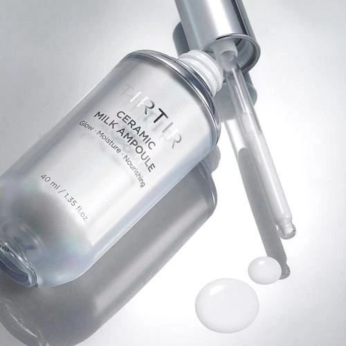 TIRTIR Ceramic Milk Ampoule Ser Hidratant pentru Fata Vegan Glow - Hidratare Profunda si Stralucire Naturala, 40 ml