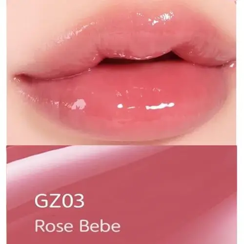BLACK ROUGE Chewy Lip Glaze - luciu de buze formulata cu formula hidratanta si ingrediente hranitoare, care contribuie la buze stralucitoare, voluminoase si hidratate, fara senzatie lipicioasa sau uscaciune - 3.5 gr - GZ03 Rose bebe
