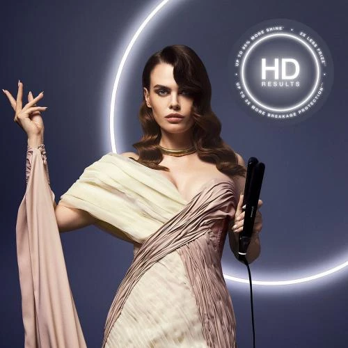 Placă de păr GHD Chronos – Tehnologie HD Motion-Responsive pentru coafuri rapide și strălucitoare, Negru