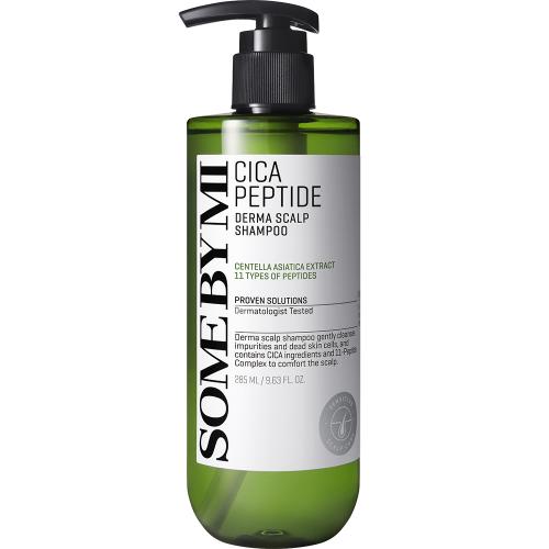 SOME BY MI Cica Peptide Anti Hair Loss Derma Scalp Shampoo - sampon formulat cu Centella Asiatica CICA si complex de 11 peptide, care contribuie la curatarea scalpului si la metinerea senzatiei de prospetime si calmare - 285 ml
