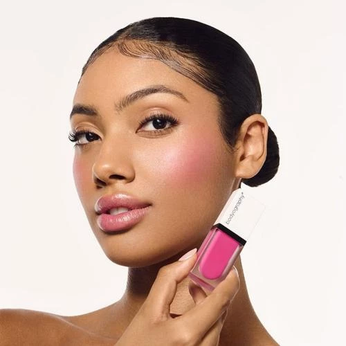 BODYOGRAPHY Color Cassette Fard lichid pentru obraz si buze Bright Fuchsia - Formula lejera cu Bakuchiol pentru stralucire si efect anti-aging, 5 ml