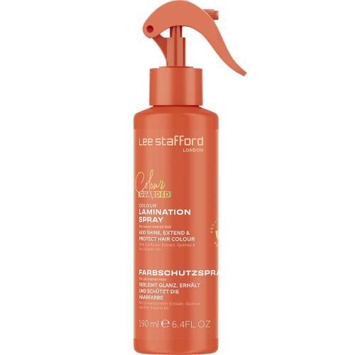 LEE STAFFORD Colour Guarded Colour Lamination Spray, 200 ml - spray pentru par formulat cu extract de floarea-soarelui si quinoa hidrolizata, care contribuie la protejarea culorii parului vopsit si la mentinerea unui finisaj lucios, neted si ingrijit