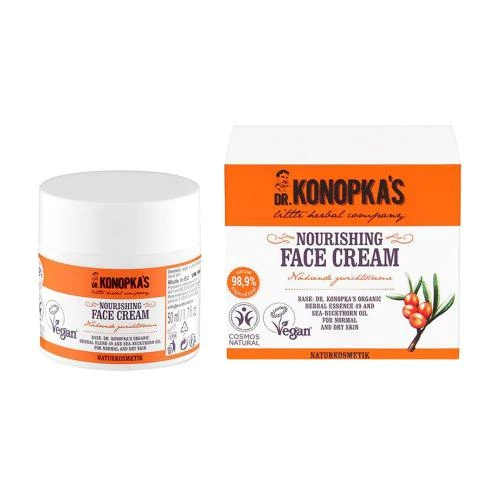 DR. KONOPKA'S LITTLE HERBAL COMPANY Herbal Essentials Crema nutritiva fata Unisex Nr. 49&54 - Hidratare intensa si efect antirid, 50 ml