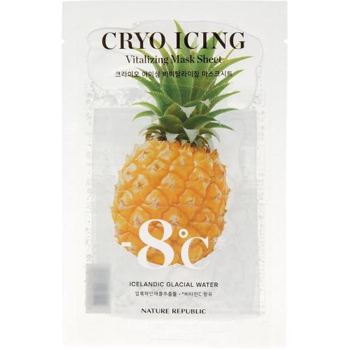 NATURE REPUBLIC Cryo Icing Vitalizing Mask Sheet Masca de fata cu efect iluminator 27 ml