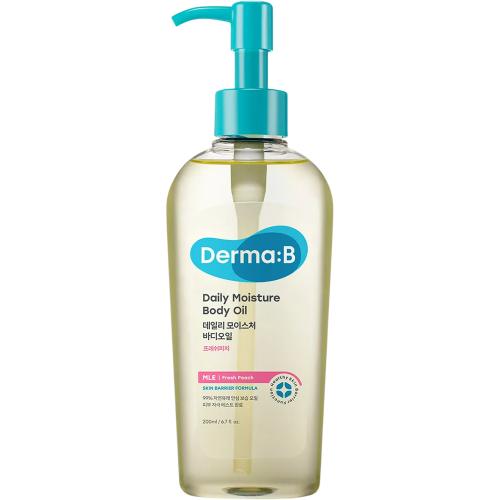 DERMA:B Daily Moisture Ulei de Corp Fresh Peach - Ulei Hidratant Intens si Elasticitate, 200 ml