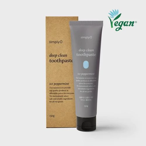 SimplyO Deep Clean Toothpaste Ice Peppermint – Pastă de Dinți cu Mentă , 130 g