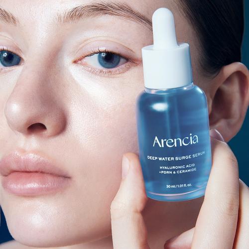 ARENCIA Deep Water Surge Serum, 30 ml - ser de fata formulat cu acid hialuronic si ceramide, care contribuie la hidratare si la metinerea confortului pielii