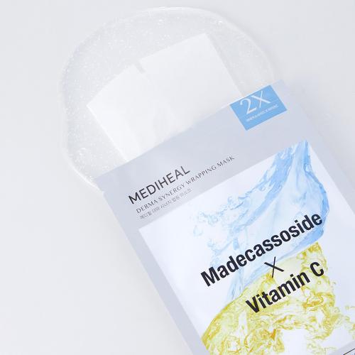 Derma Synergy Wrapping Sheet Mask Madecassoside X Vitamin C Toning Masca de fata 25 ml