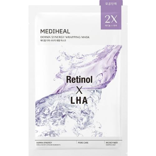 Derma Synergy Wrapping Sheet Mask Retinol X LHA Pore Masca de fata 25 ml