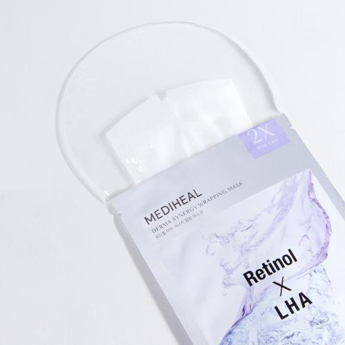 Derma Synergy Wrapping Sheet Mask Retinol X LHA Pore Masca de fata 25 ml