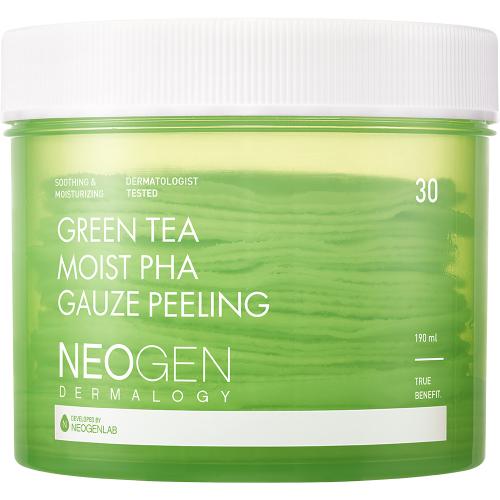 Dermalogy Green Tea Moist Pha Gauze Peeling Dischete exfoliante 30 buc 190 ml