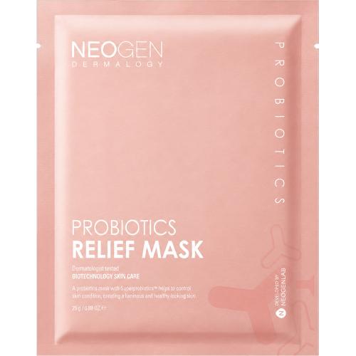 NEOGEN Dermalogy Probiotics Relief Mask, 25 gr - Masca de fata formulata cu Lactobacillus ferment lysate si ceramide, care contribuie la hidratarea pielii si la mentinerea pielii pregatita pentru machiaj