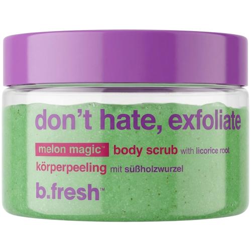 B.fresh Don't Hate, Exfoliate exfoliant de corp cu pepene - exfoliere delicata si piele luminoasa, 200 ml